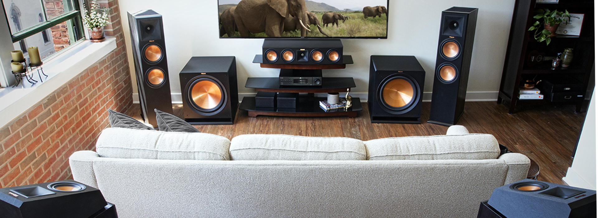 home speakers in living room